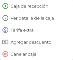 Panel permisos de recepción